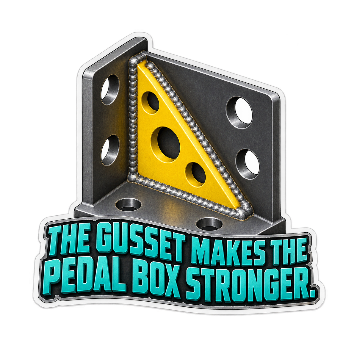 Pedal Box Reinforcement Gusset Vinyl Sticker Decal