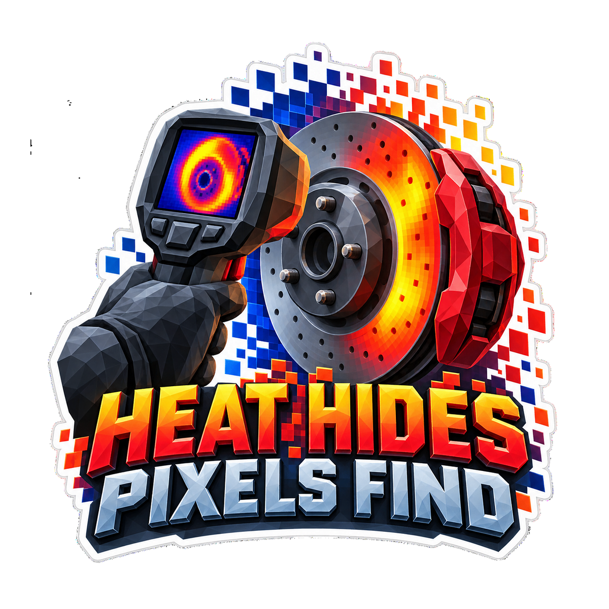 Automotive Thermal Imaging Camera Vinyl Sticker Decal