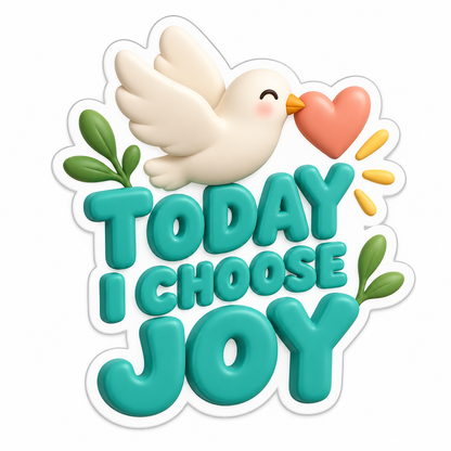 Today I Choose Joy Vinyl Sticker Decal