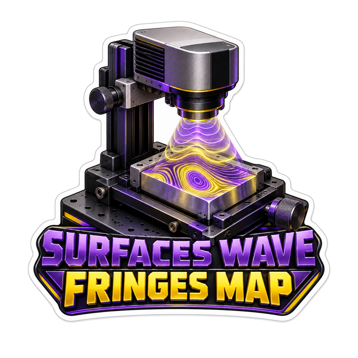 Cylinder Head Surface Waviness Interferometer Vinyl Sticker Decal