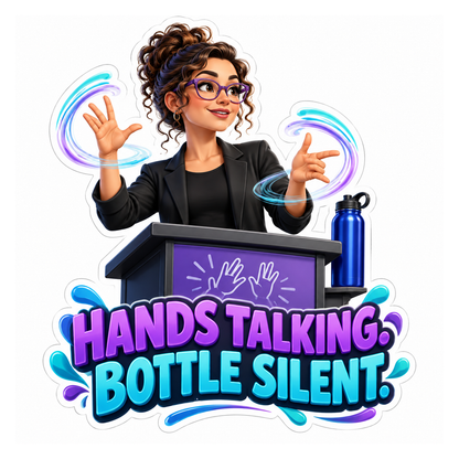 Hands Talking Vinyl Sticker Decal