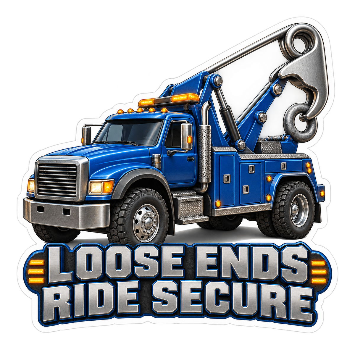Loose Ends Ride Secure Vinyl Sticker Decal