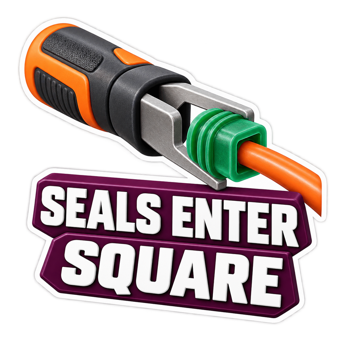 Wire Seal Insertion Tool Vinyl Sticker Decal