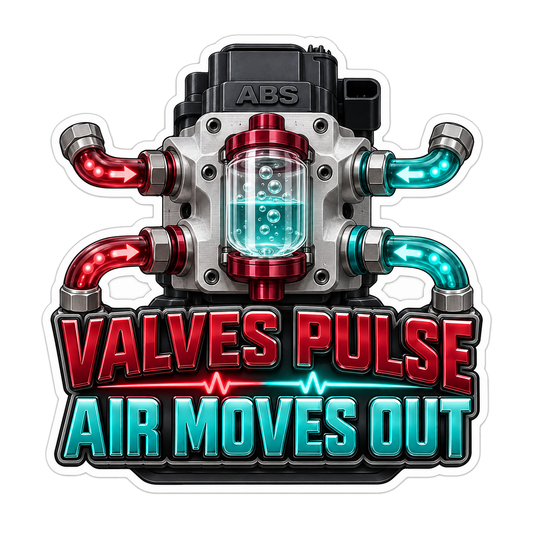 Abs Modulator Bleed Pulse Simulator Vinyl Sticker Decal