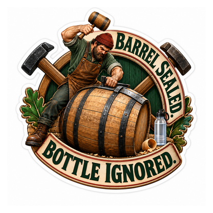 Barrel Sealed Vinyl Sticker Decal