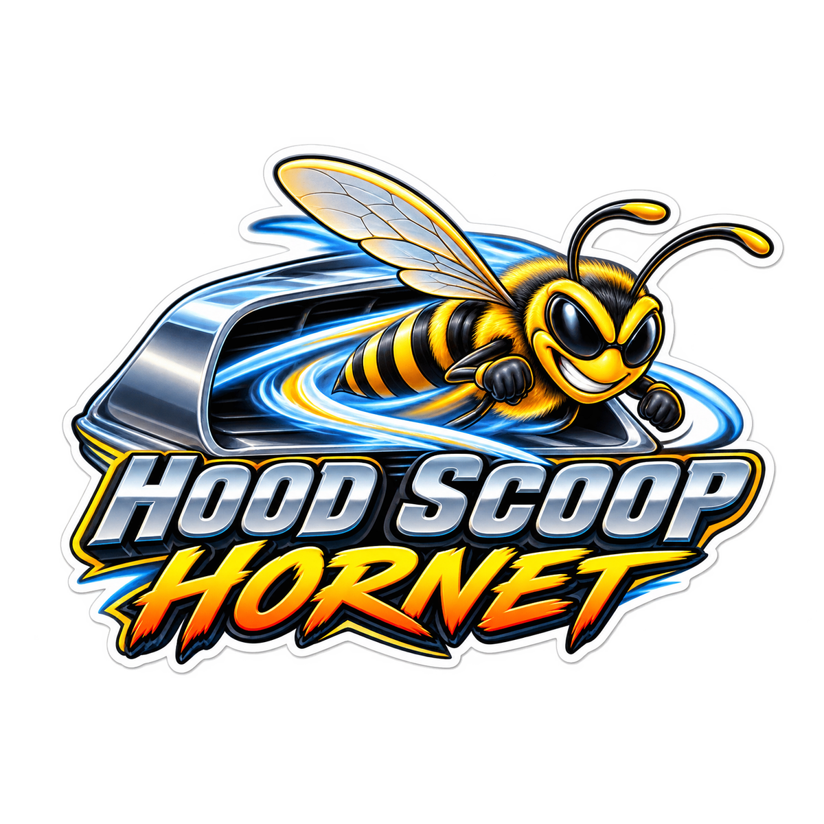 Hood Scoop Hornet Vinyl Sticker Decal
