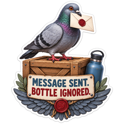Message Sent Vinyl Sticker Decal