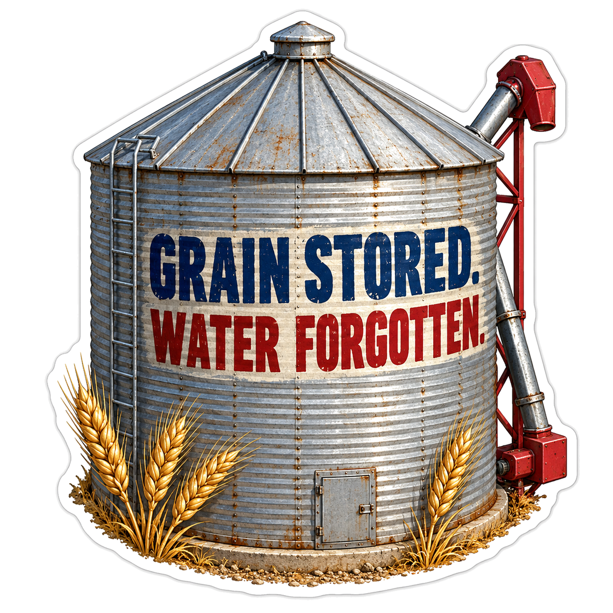 Grain Stored Vinyl Sticker Decal