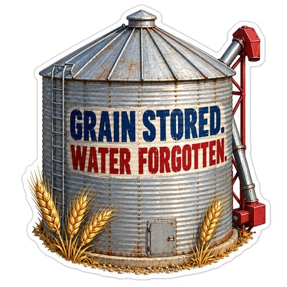 Grain Stored Vinyl Sticker Decal