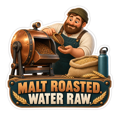 Malt Roasted Vinyl Sticker Decal