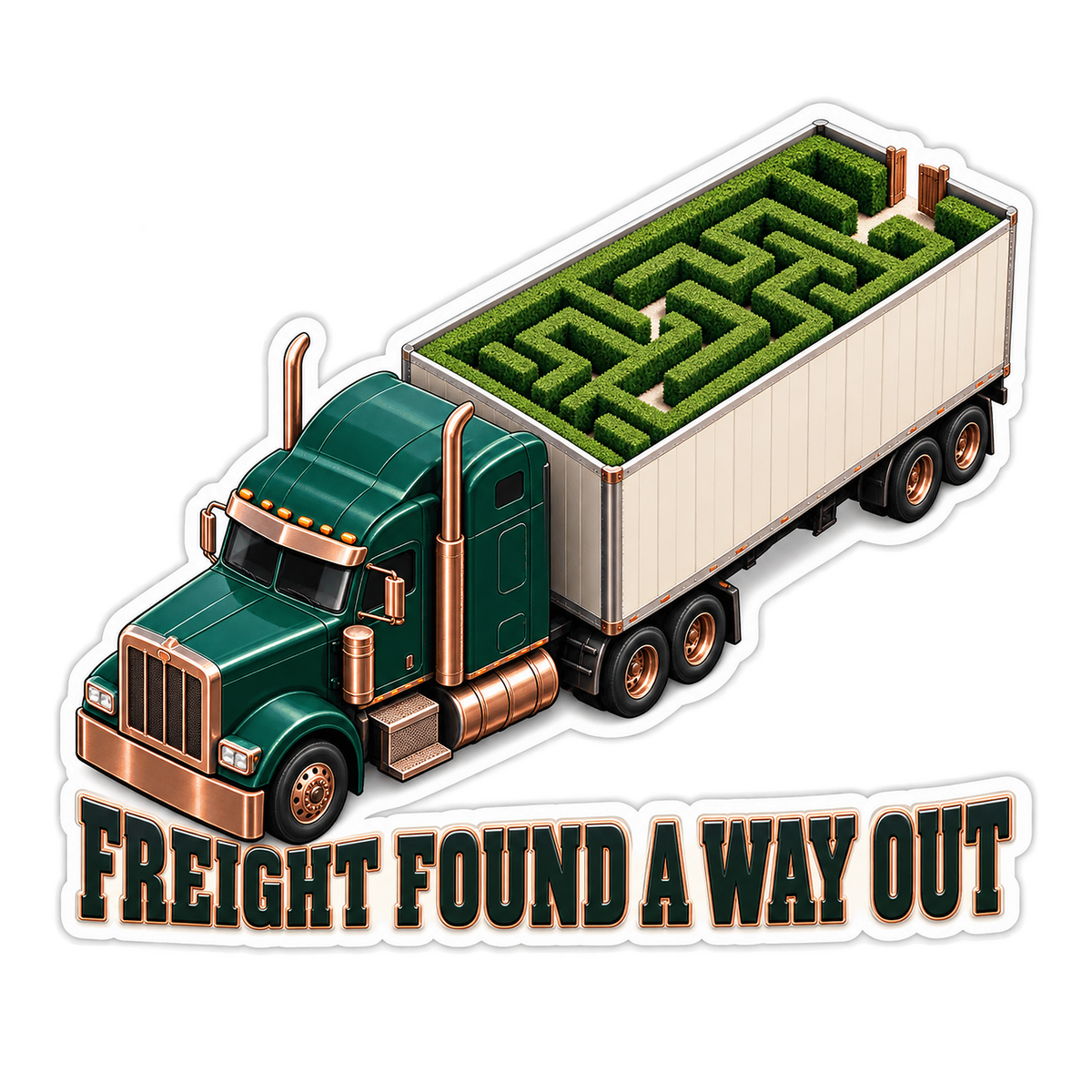 Freight Found A Way Out Vinyl Sticker Decal