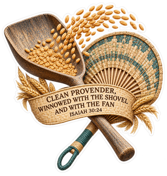 Bible Clean Provender Isaiah 30 24 Vinyl Sticker Decal