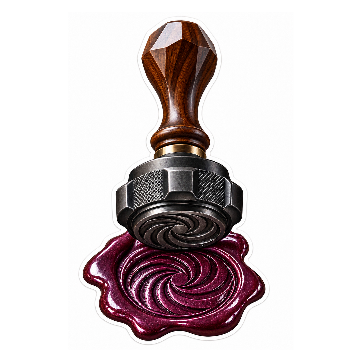 Oil Filler Cap Wax Seal Stamp Vinyl Sticker Decal