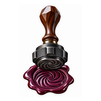 Oil Filler Cap Wax Seal Stamp Vinyl Sticker Decal