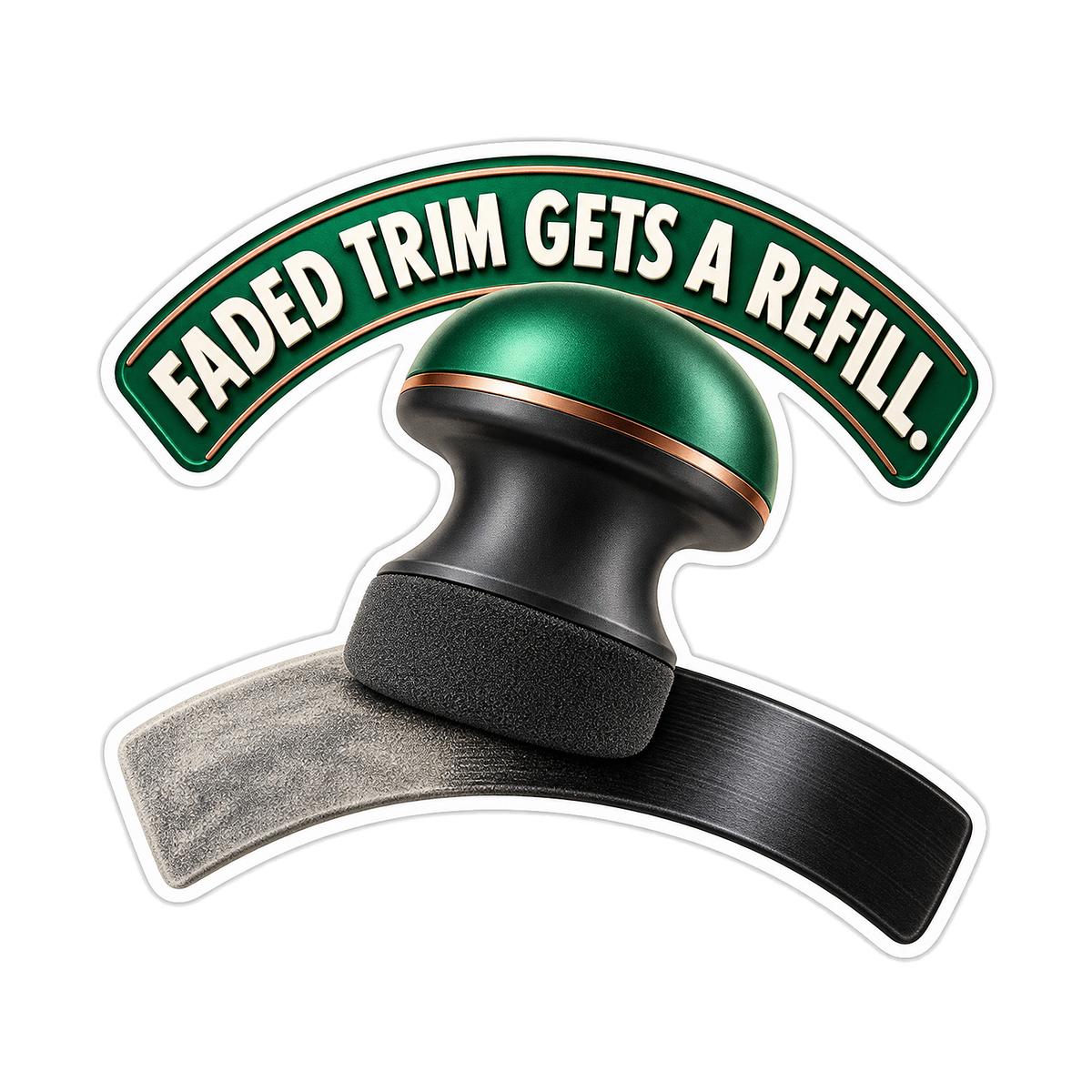 Trim Dressing Foam Applicator Vinyl Sticker Decal