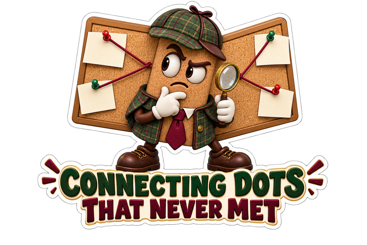 Corkboard Detective Dots Vinyl Sticker Decal