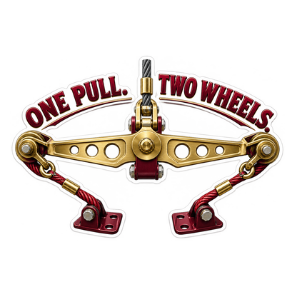 Parking Brake Equalizer One Pull Vinyl Sticker Decal
