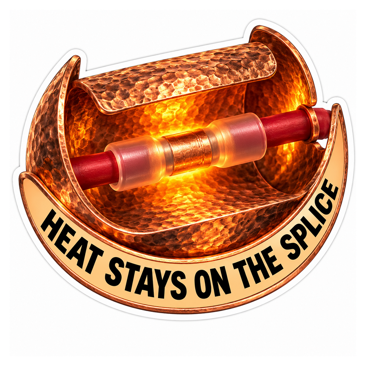 Splice Heat Shrink Reflector Vinyl Sticker Decal