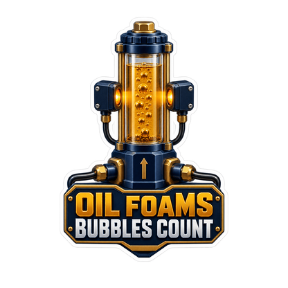 Engine Oil Aeration Optical Bubble Counter Vinyl Sticker Decal