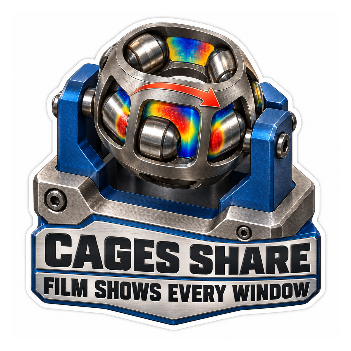 Cv Joint Cage Window Pressure Film Vinyl Sticker Decal