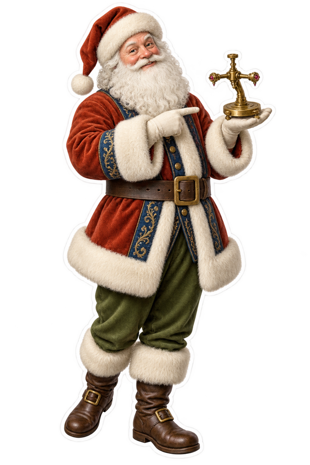 Santa Brass Watchmakers Balance Poising Tool Vinyl Sticker Decal