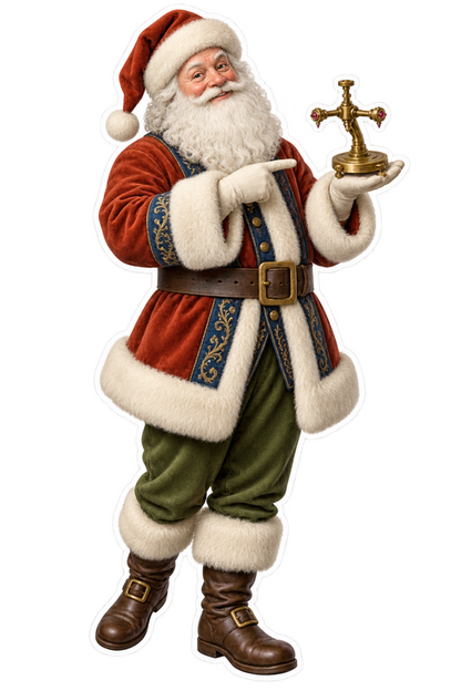 Santa Brass Watchmakers Balance Poising Tool Vinyl Sticker Decal