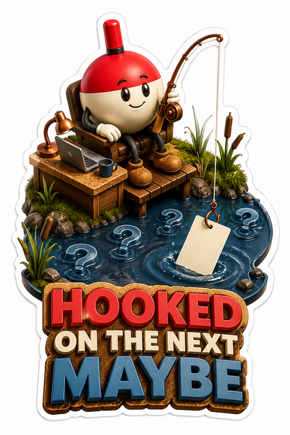 Hooked Next Maybe Vinyl Sticker Decal