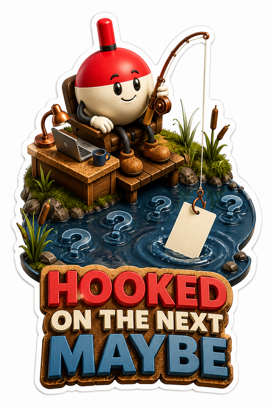 Hooked Next Maybe Vinyl Sticker Decal