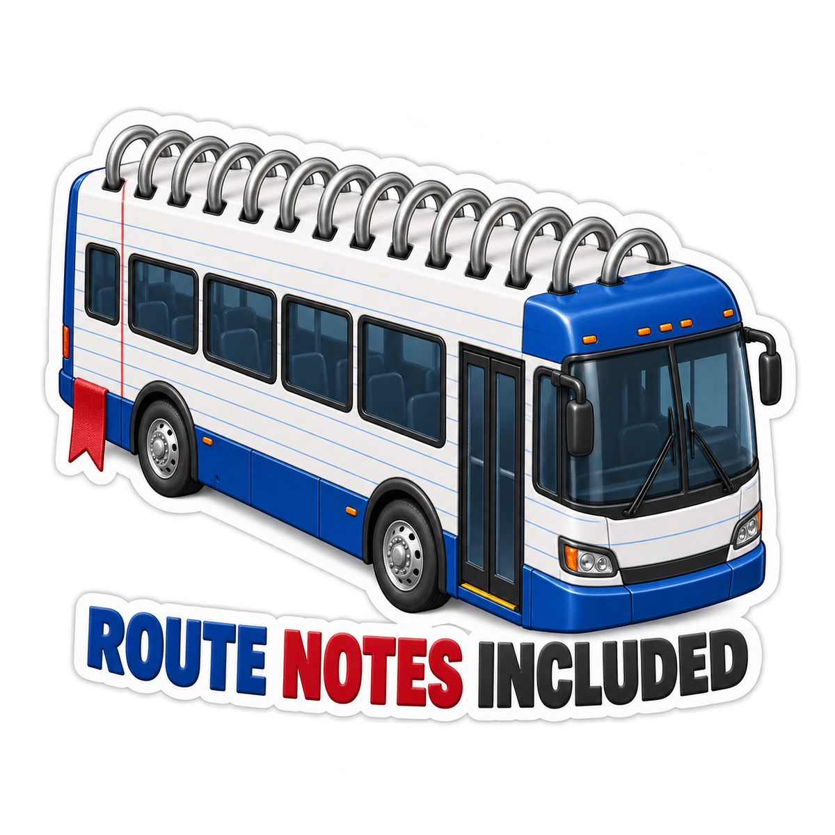Route Notes Included Vinyl Sticker Decal