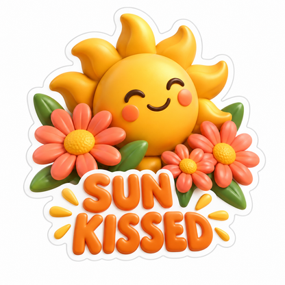 Sun Kissed Vinyl Sticker Decal