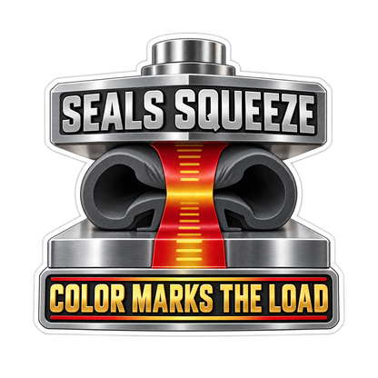 Door Seal Compression Chalk Bead Vinyl Sticker Decal
