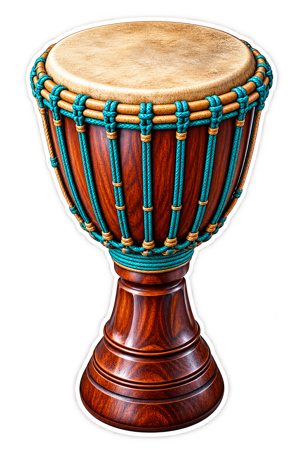 Orchestral World Percussion Djembe Vinyl Sticker Decal