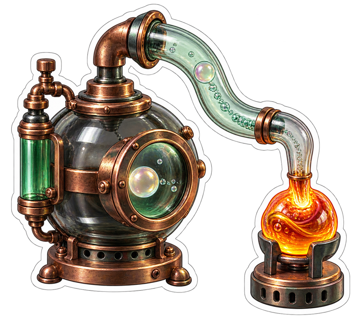 Maker Smoked Glass Bubble Rescue Vacuum Pump Vinyl Sticker Decal