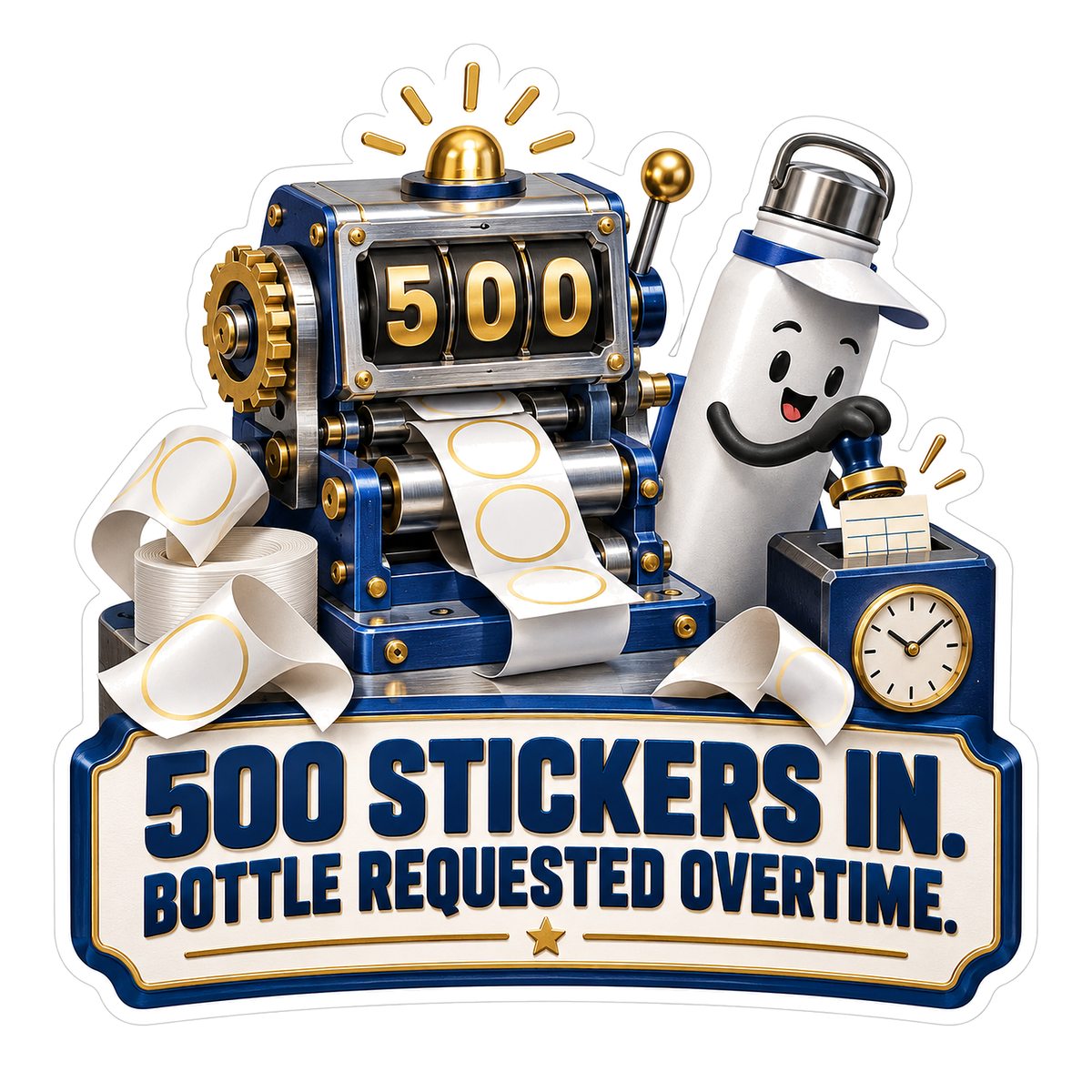 Overtime Requested Vinyl Sticker Decal