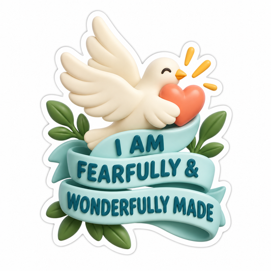 I Am Fearfully & Wonderfully Made Vinyl Sticker Decal