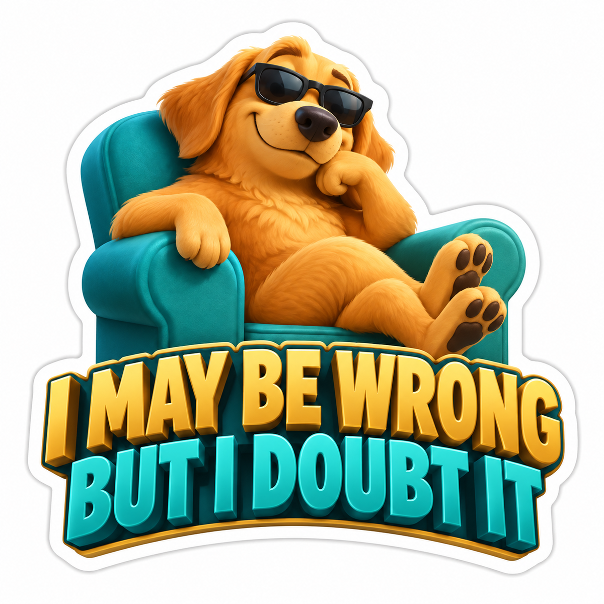 I May Be Wrong But I Doubt It Vinyl Sticker Decal