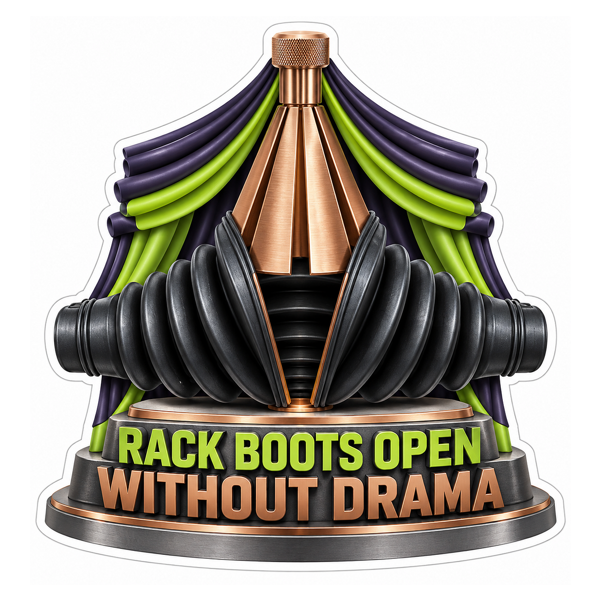 Steering Rack Boot Spreader Vinyl Sticker Decal