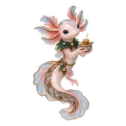 Bronze Wire Resin Olm Ice Lantern Wick Float Vinyl Sticker Decal