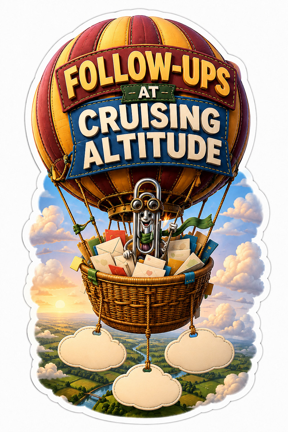 Cruising Followups Balloon Vinyl Sticker Decal