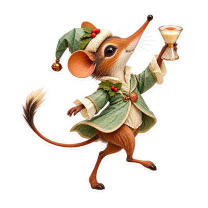 Mulberry Paper Sengi Eggnog Measure Steward Vinyl Sticker Decal