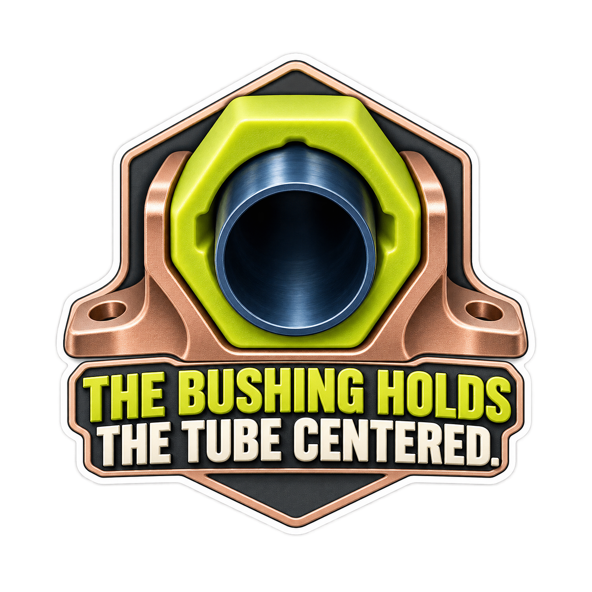 Torque Tube Bushing Centered Vinyl Sticker Decal
