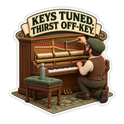 Keys Tuned Vinyl Sticker Decal