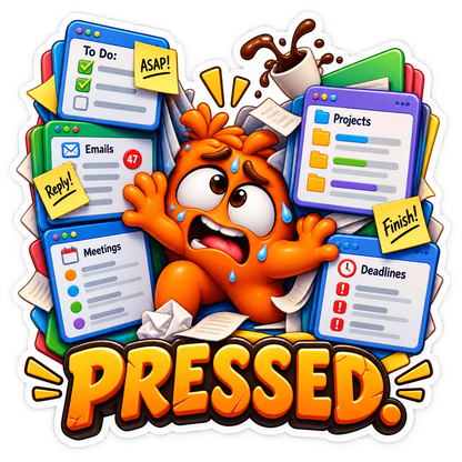 Pressed Orange beneath Open Windows Vinyl Sticker Decal