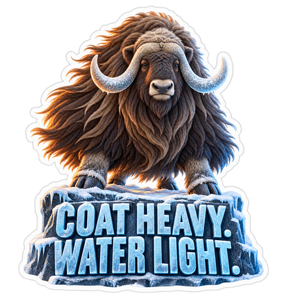 Coat Heavy Vinyl Sticker Decal