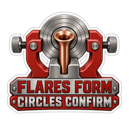 Brake Pipe Flare Concentricity Comparator Vinyl Sticker Decal
