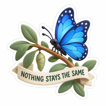 Nothing Stays The Same Vinyl Sticker Decal