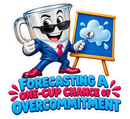 Measuring Cup Forecast Vinyl Sticker Decal