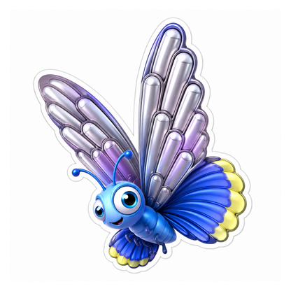 Chime Tube Scout Butterfly Vinyl Sticker Decal