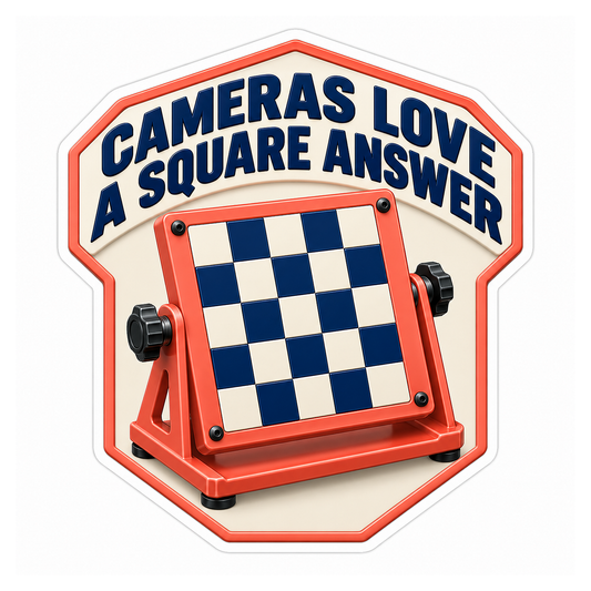 Adas Lane Camera Checkerboard Target Vinyl Sticker Decal