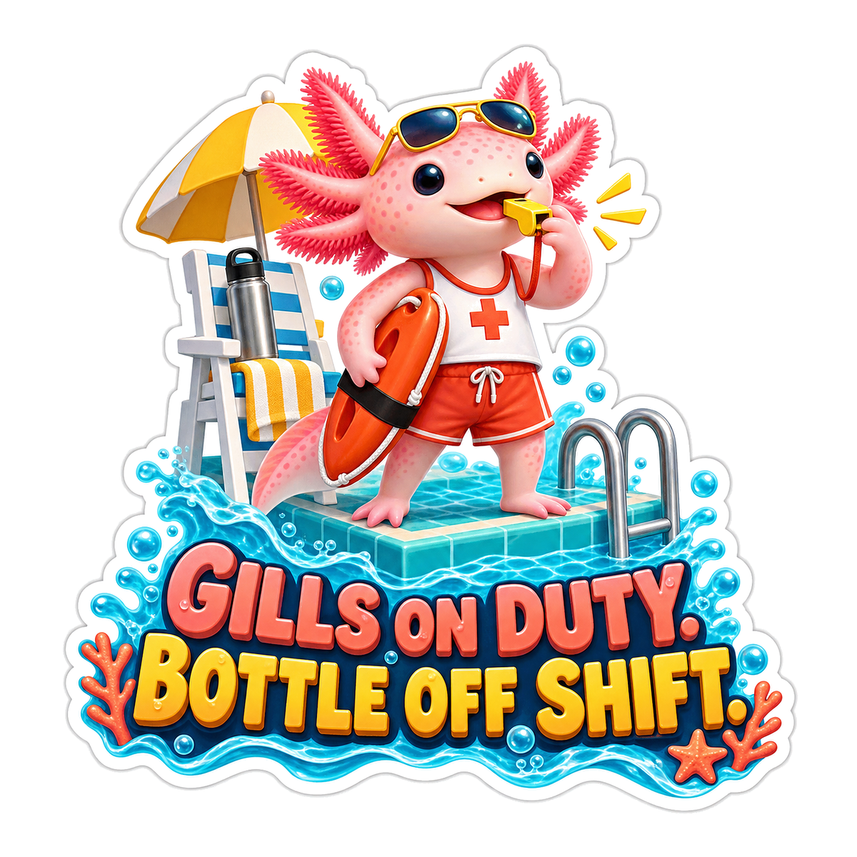 Gills On Duty Vinyl Sticker Decal